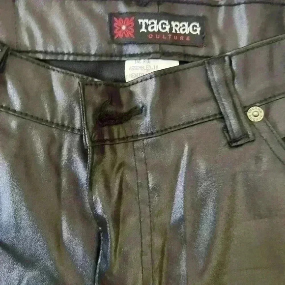 90s Tag Rag Shiny Pants size 9 - Picture 2 of 4